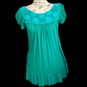 🧡3/$25!!  Vintage Forever 21 Top/ Tunic Top/Peplum Blouse